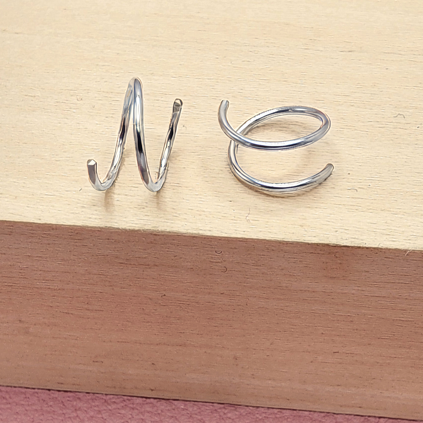 Twist-In Double Huggie Hoop Earrings